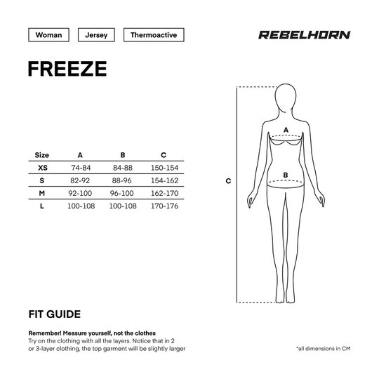 Rebelhorn - termo freeze dámske nohavice / modré - freeze