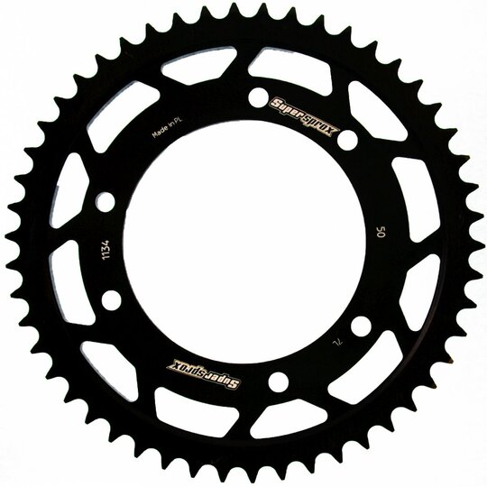 Reťazová rozeta SUPERSPROX RFE-1134:50-BLK čierna 50T, 428