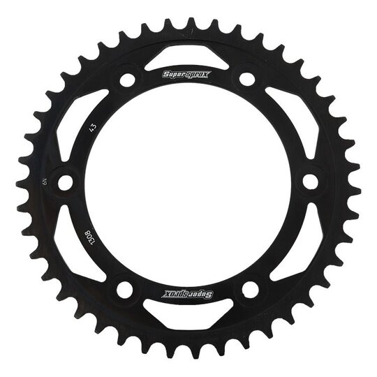 Reťazová rozeta SUPERSPROX RFE-1308:43-BLK čierna 43T, 520
