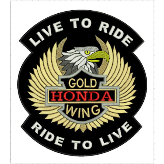 Nášivka LTR Gold Wing veľká