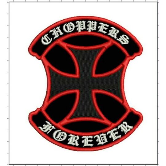 Nášivka choppers štít veľká 2