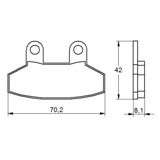 Brzdové obloženie ACCOSSATO AGPA158 OR