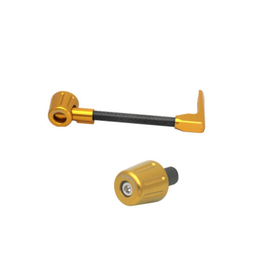 Lever guard ACCOSSATO with black hose and joint right, carbon