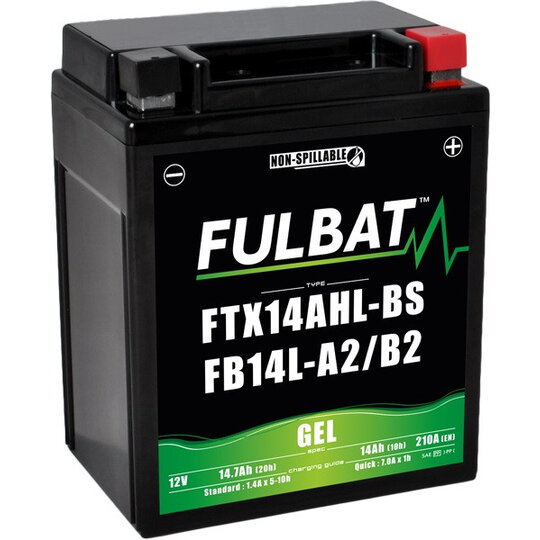 Gelový akumulátor FULBAT FB14L-A2 GEL (12N14-3A) (YB14L-A2 GEL)