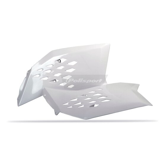 Spojler chladiča POLISPORT (pár) biela