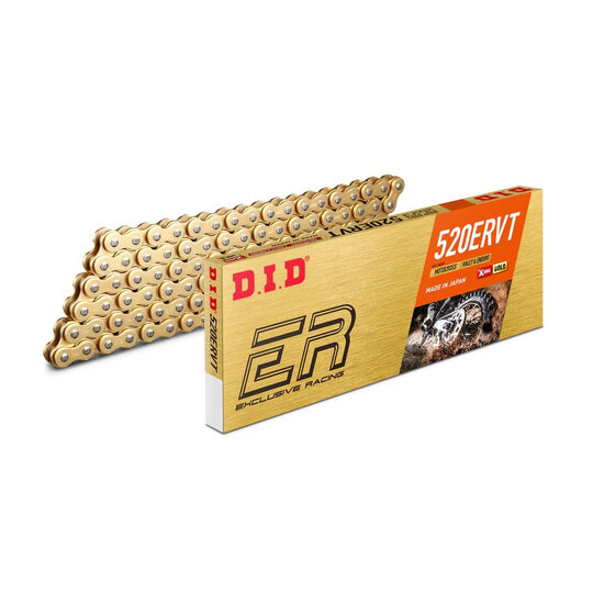 Závodný reťaz enduro D.I.D Chain 520ERVT 1920 článkov zlatá/zlatá