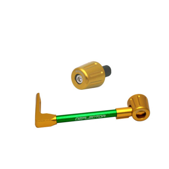 Lever guard ACCOSSATO with green hose and joint left, aluminium