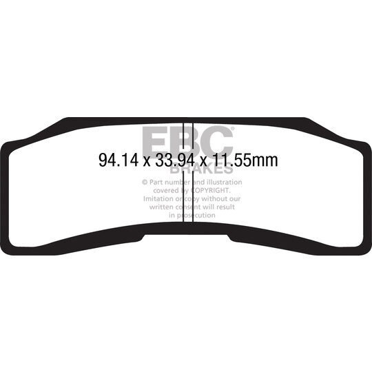 Brzdové obloženie EBC GPFAX646HH