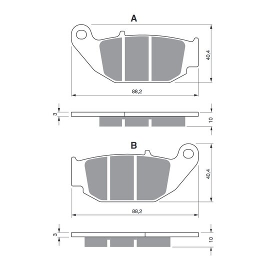 Brzdové obloženie GOLDFREN 311 AD  STREET