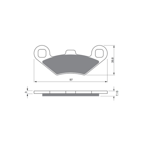 Brzdové obloženie GOLDFREN 280 AD
