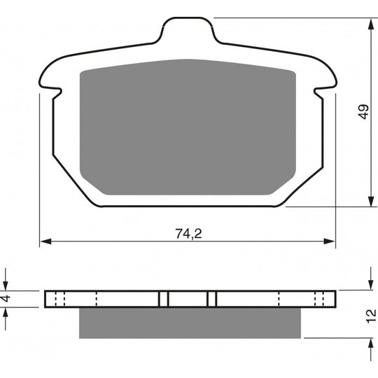 Brzdové obloženie GOLDFREN 058 S3