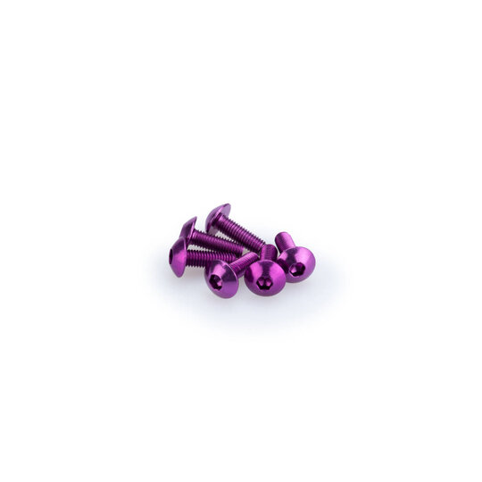Skrutky PUIG ANODIZED 0543L fialová M5 x 15 mm (6 ks)