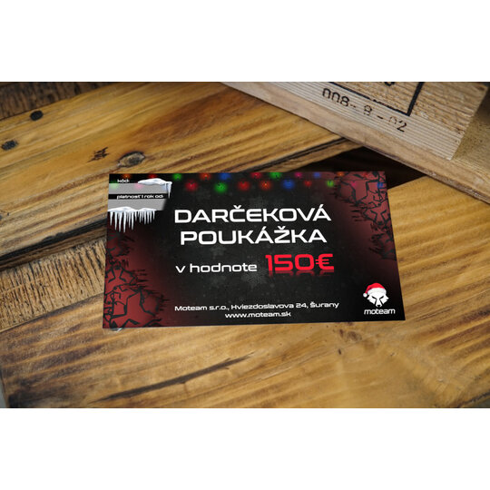Darčeková poukážka - 150€ / vianočná - zadok_150
