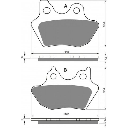 Brzdové obloženie GOLDFREN 181 S33 STREET FRONT