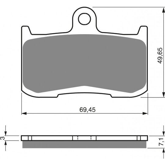 Brzdové obloženie GOLDFREN 207 AD  STREET