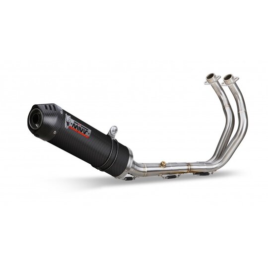 Výfuk kompletný 2x1 MIVV OVAL Y.044.L3C Karbón / Karbónové viečko MALÝ