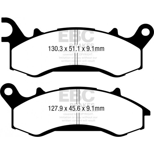 Brzdové obloženie EBC FA731R