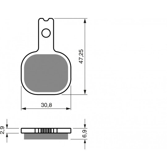 Brzdové obloženie GOLDFREN 368 GP6