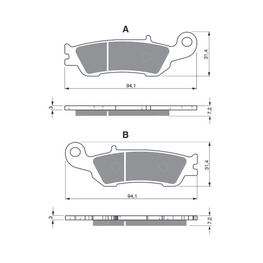 Brzdové obloženie GOLDFREN 248 S33 OFF-ROAD FRONT