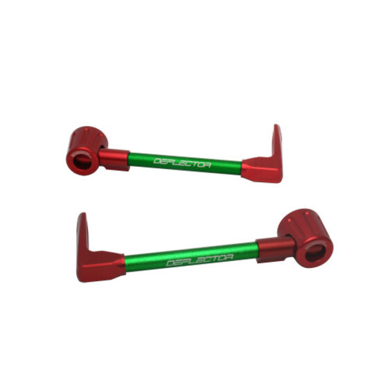 Lever guard ACCOSSATO with green hose and joint right + left , aluminium