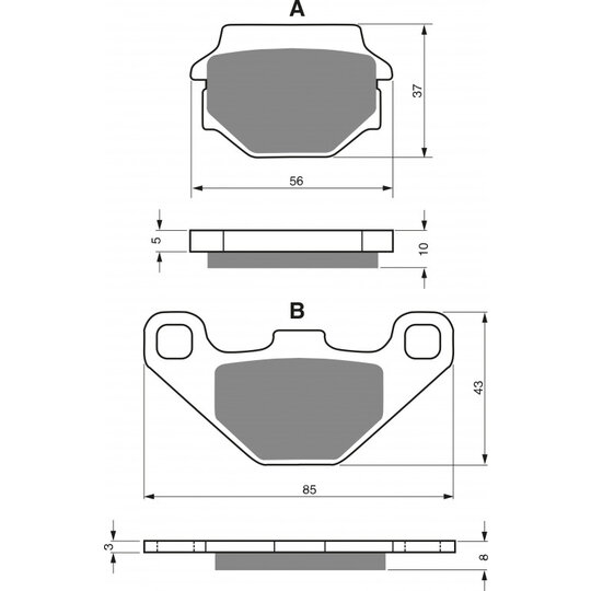 Brzdové obloženie GOLDFREN 005 AD