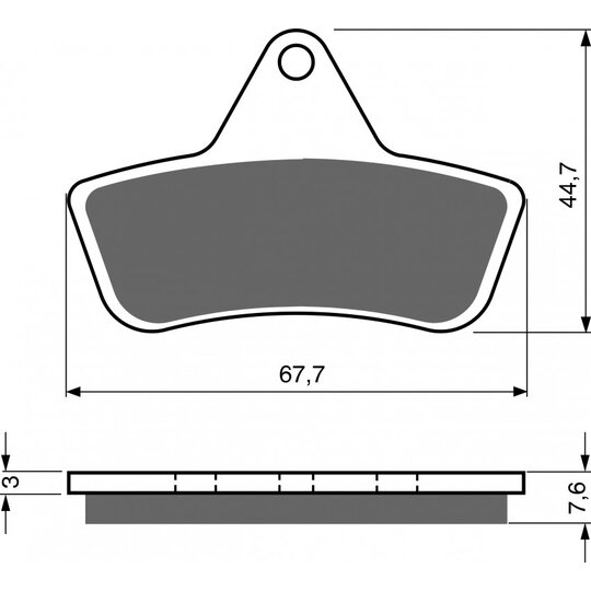 Brzdové obloženie GOLDFREN 232 AD  STREET