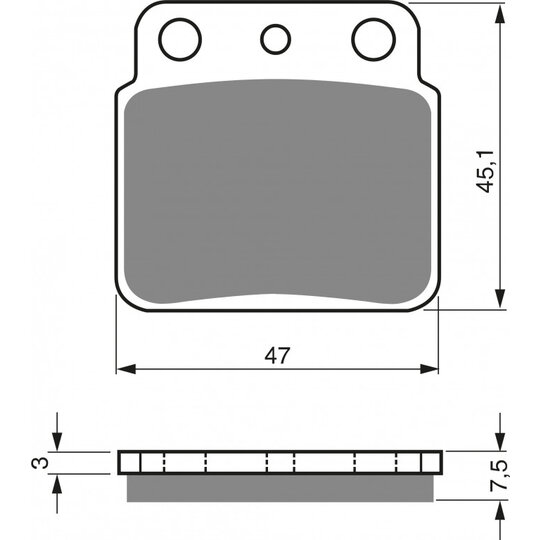 Brzdové obloženie GOLDFREN 092 S33 OFF-ROAD Zadná