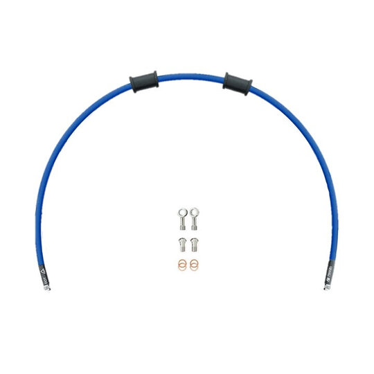 Hadica spojky Venhill POWERHOSEPLUS KAW-11010C-SB (1 hadica v sade) Solid blue hoses, chrome fittings