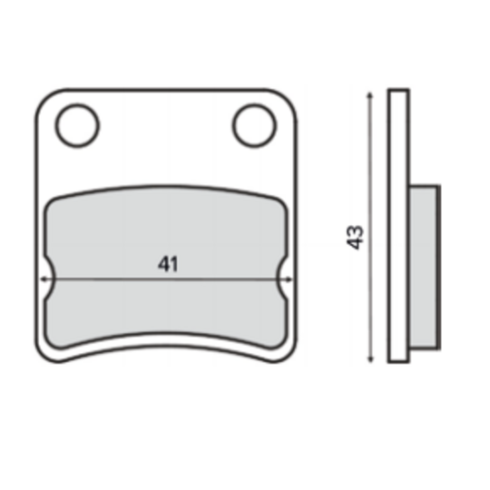 Brzdové obloženie RMS 225103240 organické