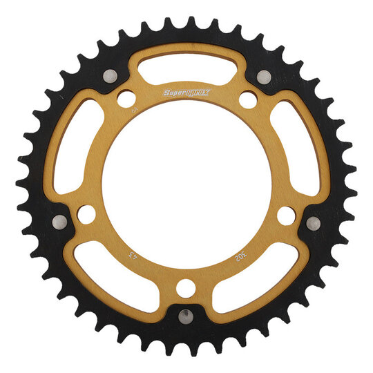 Reťazová rozeta SUPERSPROX STEALTH RST-302:43-GLD zlatá 43T, 530