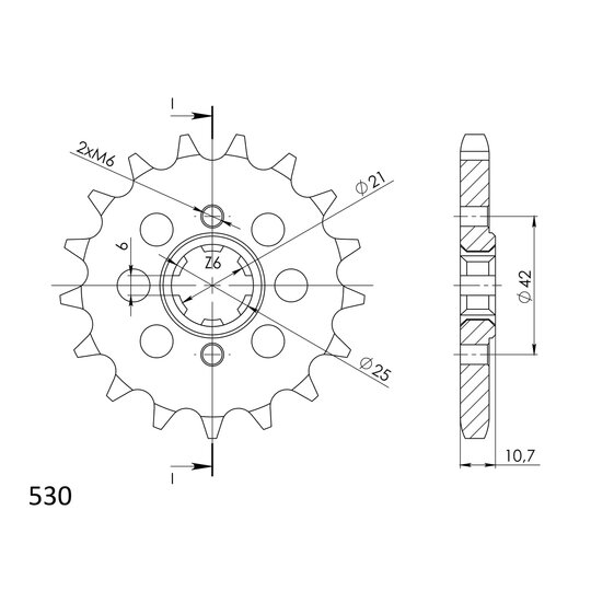 Reťazové koliečko SUPERSPROX CST-338:16 16T, 530
