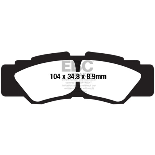 Brzdové obloženie EBC FA677TT