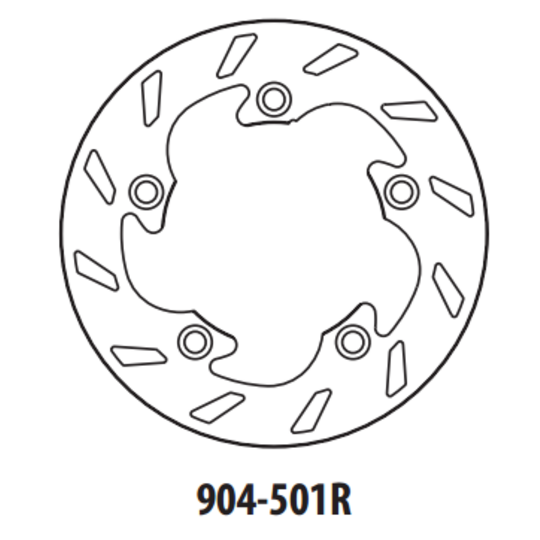 Brzdový kotúč GOLDFREN 904-501R zadná 210 mm