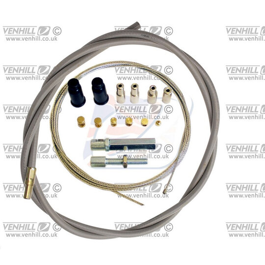 Lanko plynu univerzálne sada Venhill U01-4-100-GY 1,35 m (dvojtakt) šedá