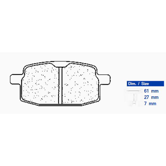 Brzdové obloženie CL BRAKES 2696 A3+
