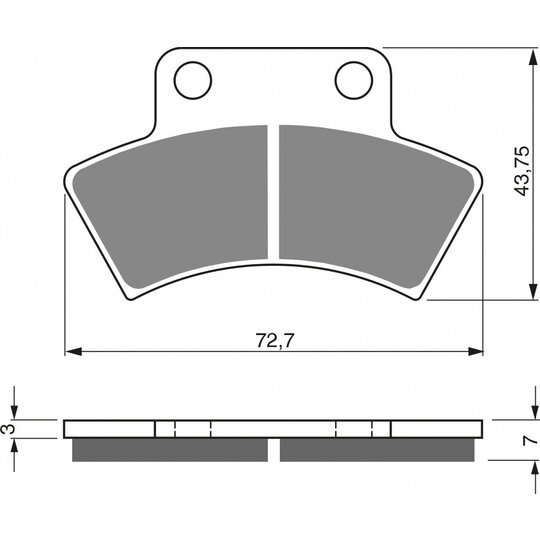 Brzdové obloženie GOLDFREN 216 S3