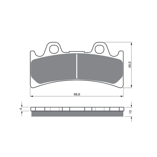 Brzdové obloženie GOLDFREN 054 AD