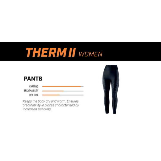 Rebelhorn - termo therm ii dámske nohavice / čierne - therm2lady