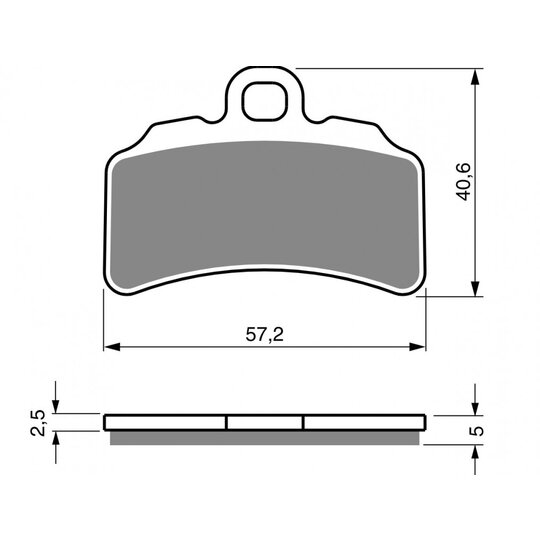 Brzdové obloženie GOLDFREN 388 S33 OFF-ROAD FRONT
