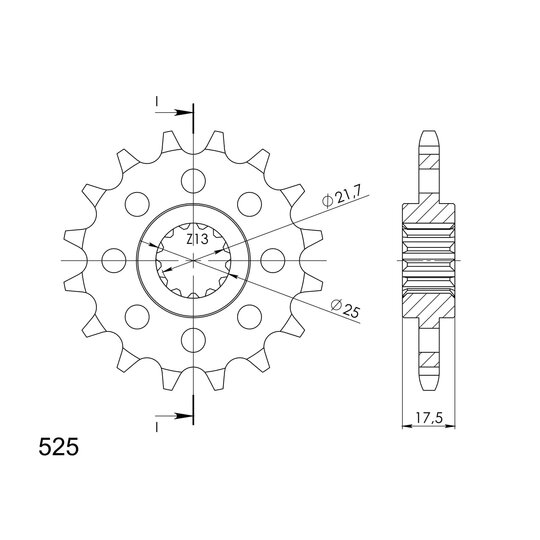 Reťazové koliečko SUPERSPROX CST-297:16 16T, 525