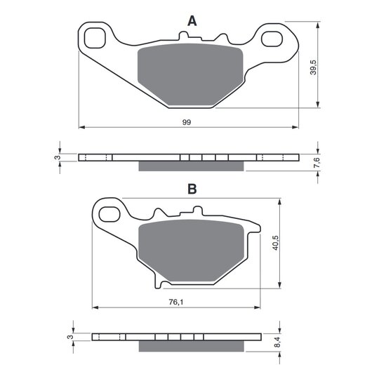 Brzdové obloženie GOLDFREN 109 AD