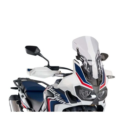 Plexi štít PUIG RACING WITH SUPPORT + PROTECTION 9155W priehľadné