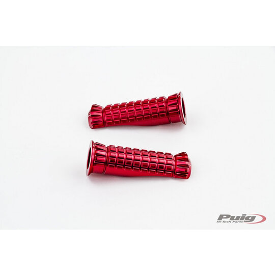 Stupačky bez adaptéru PUIG R-FIGHTER 9192R červené