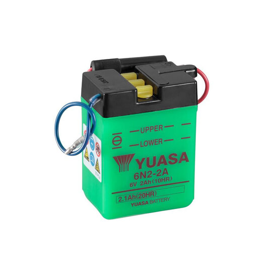 Conventional 6V battery NO ACID YUASA 6N2-2A