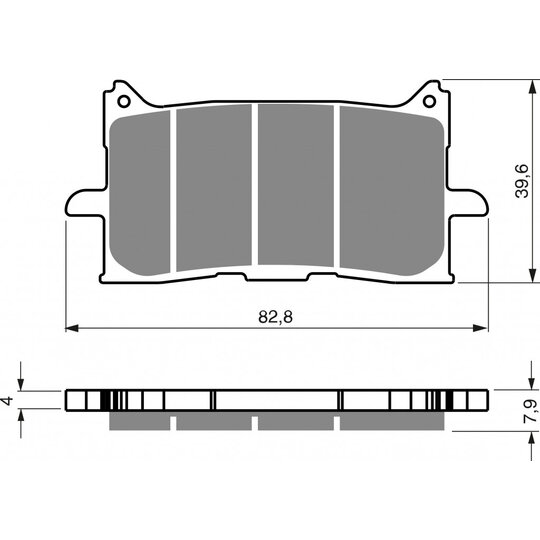 Brzdové obloženie GOLDFREN 379 S3