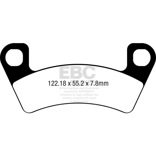 Brzdové obloženie EBC FA740TT