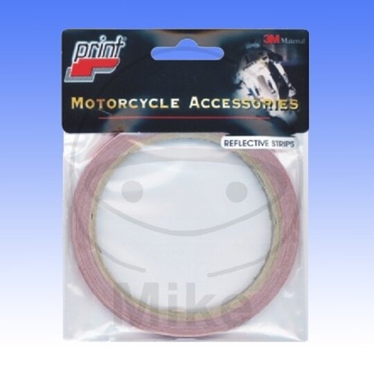 Reflexný  pásik JMT červené šírka 7mm dĺžka 6m