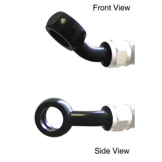 Banjo Venhill POWERHOSEPLUS 3/60087/BLACK 45° čierna