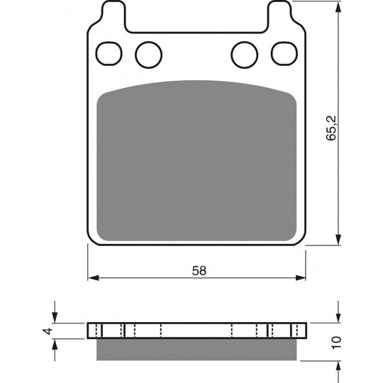 Brzdové obloženie GOLDFREN 171 S3