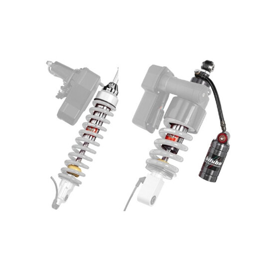 Front & Rear Monoshock Kit BITUBO for SHOWA ESA OEM without spring. +adj. 2 Comp